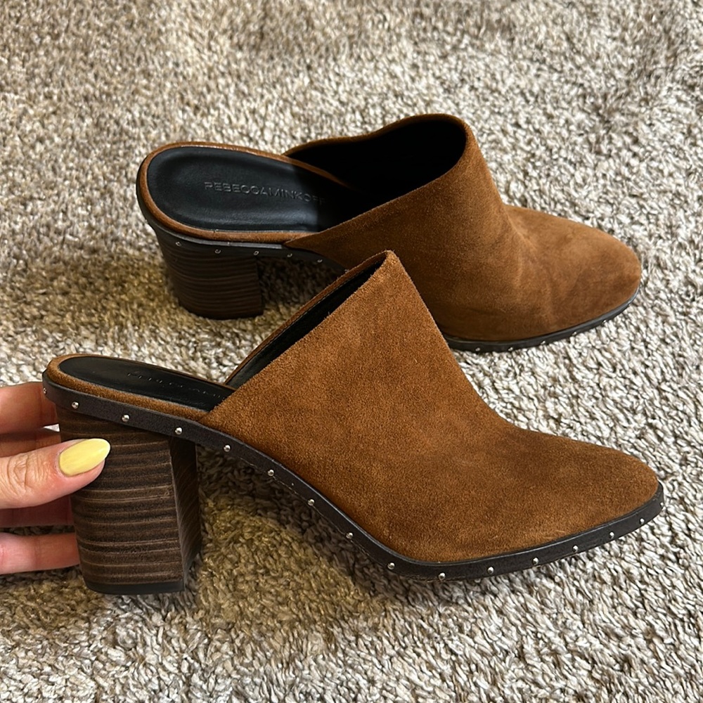 Rebecca Minkoff suede mules